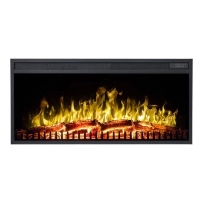 Klassischer LED-Kamin mit Strom betrieben LED Klassisch Einbaukamin - 102 cm