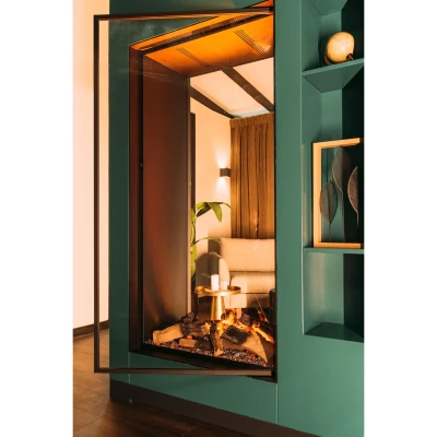 Vertikaler Dimplex Faber Hybridkamin Vertikaler Faber Dimplex Hybridkamin