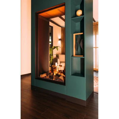 Vertikaler Dimplex Faber Hybridkamin Vertikaler Faber Dimplex Hybridkamin